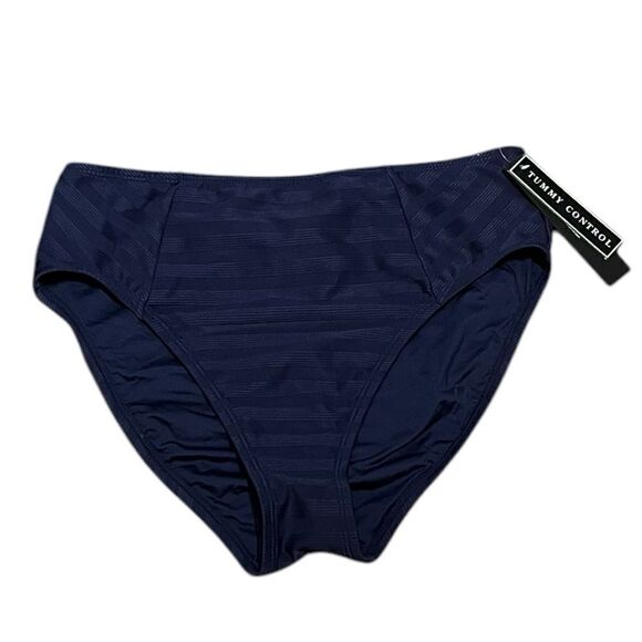 La Blanca Women's High Waist Hipster Bikini Swimsuit Bottom Indigo, Size 12, NWT - Picture 4 of 8